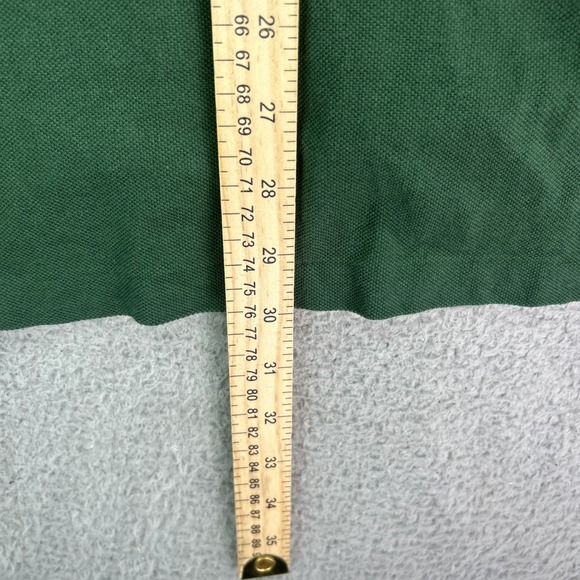 Ralph Lauren Polo Shirt Mens Large Green White Big Pony Long Sleeve Rugby Custom - Picture 6 of 7